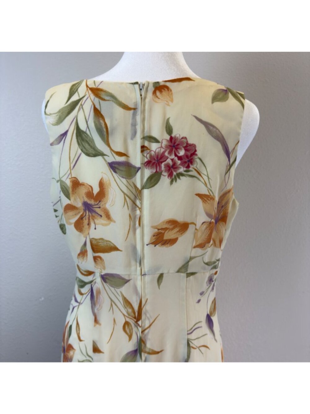Vtg T R Bentley Floral Maxi Sundress Size 6 Sleeveless Cottage Core Fairycore - Picture 14 of 15
